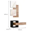 Obrazek Garderoba Easy II WTZ EY2  wotan/czarny