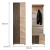Obrazek Garderoba Pedro VI HJZ PD6+P hickory jackson/czarny