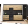 Obrazek Kuchnia Industry 260 czarny/artisan z blatem