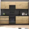Obrazek Kuchnia Industry 260 czarny/artisan z blatem