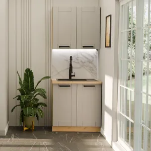 Obrazek Kuchnia Luna Claygrey/Artisan 80cm Bez Blatu