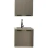 Obrazek Kuchnia Luna Dustgrey/Biały 80cm Bez Blatu