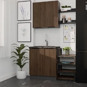 Obrazek Kuchnia Monza Orzech Okapi 80cm Bez Blatu