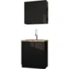 Obrazek Kuchnia Siena Czarny Mat 80cm Bez Blatu