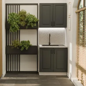 Obrazek Kuchnia Stilo Grafit/Biały 80cm Bez Blatu