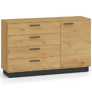 Obrazek Komoda Modesto 05 Dąb/Czarny