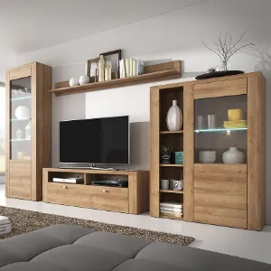 Obrazek Meblościanka Larona dąb riviera jasny 10