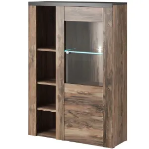 Obrazek Komoda wysoka Larona 1D satin nussbaum 44