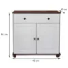 Obrazek Komoda nr 41 -2D+1S/90X86X40 brąz/biały Fil