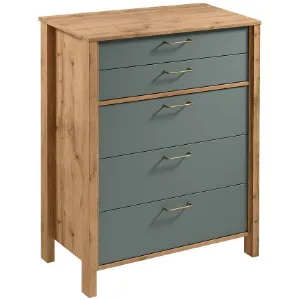 Obrazek Komoda Indygo K5S dąb wotan-green