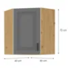 Obrazek Szafka kuchenna Stilo Dustgrey/Artisan 60X60 GN-72 2F (45°)
