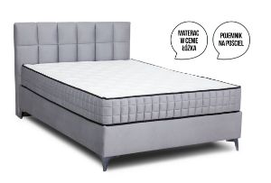 Obrazek Łóżko kontynentalne Carino 140x200 popiel