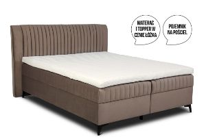 Obrazek Łóżko kontynentalne Diuna 160x200 beżowe