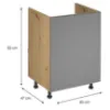 Obrazek Szafka kuchenna Langen D60Z beige
