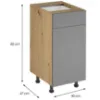 Obrazek Szafka kuchenna Langen D40S1 push beige