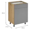 Obrazek Szafka kuchenna Langen D60S1 push beige