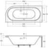 Obrazek Wanna Avita 170x75 lewa