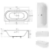 Obrazek Wanna Avita 150x75 lewa+nogi