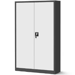 Obrazek Szafa Jan 2 metalowa antracyt/biały