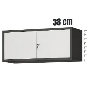 Obrazek Szafka wisząca Ewa metalowa antracyt/biały