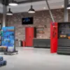 Obrazek Szafa Jan H metalowa antracyt/czerwony