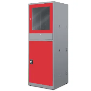 Obrazek Szafa Steve metalowa antracyt/czerwony