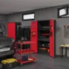 Obrazek Szafa Szymon metalowa antracyt/czerwony