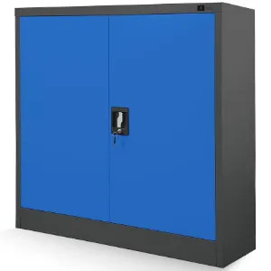 Obrazek Szafka biurowa Beata metalowa antracyt/niebieski