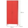 Obrazek Szafa metalowa Flavio Modern red