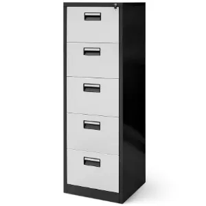 Obrazek Komoda Sara V005 metalowa antracyt/biały