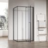 Obrazek Kabina prysznicowa prostokątna Zen 100x80x195 black