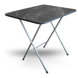 Obrazek Stół Składany Root 80x60 Czarny Marmur