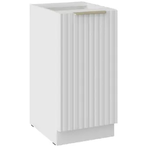 Obrazek Szafka Kuchenna Tuluza 40D 1F BB biały mat lamel