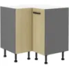 Obrazek Szafka Kuchenna Scandi Jodełka/Antracyt 90x90 Nd 2f Bb