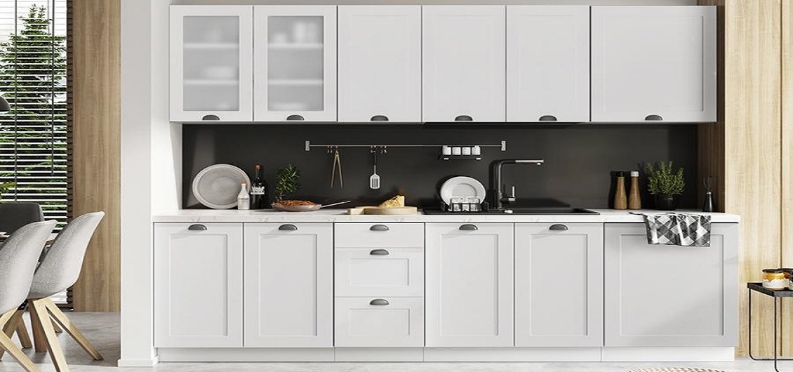 Kuchnia Adele biały groszek/biały