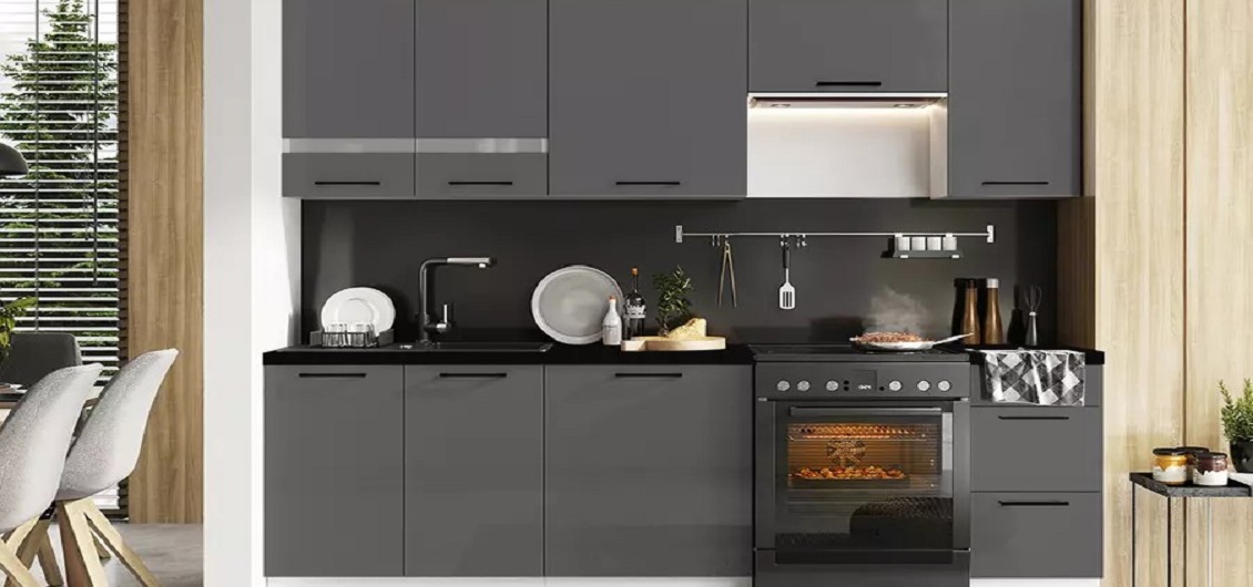 Kuchnia Oscar antracyt połysk