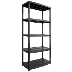 Obrazek Regał plastikowy R50 czarny (180X74X40)