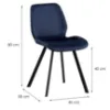 Obrazek Krzesło Noelle 10427 granatowy