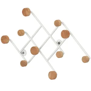 Obrazek Wieszak Ścienny Z Haczykami Gc5014 Biały/Naturalny