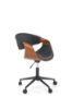 Obrazek Fotel gabinetowy Bobbin czarny/orzechowy