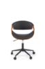 Obrazek Fotel gabinetowy Bobbin czarny/orzechowy