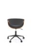 Obrazek Fotel gabinetowy Bobbin czarny/orzechowy