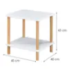 Obrazek Stolik Gc7404 40x40x45 Biały/Naturalny