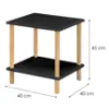 Obrazek Stolik Gc7404 40x40x45 Czarny/Naturalny