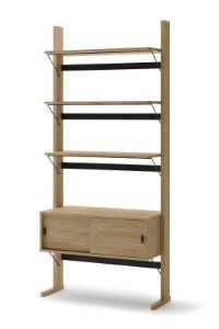 Obrazek Regał dwudrzwiowy z półkami Ollie OL-01