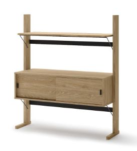 Obrazek Regał dwudrzwiowy z półkami Ollie OL-03