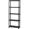Obrazek Regał plastikowy T80 80x30x181 cm czarny