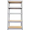 Obrazek Regał metalowy magazynowy ocynkowany 194x100x50 cm – 5 półek/300 kg