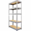 Obrazek Regał metalowy magazynowy ocynkowany 194x100x50 cm – 5 półek/300 kg