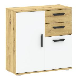 Obrazek Komoda dwudrzwiowa z szufladami Basic Two
